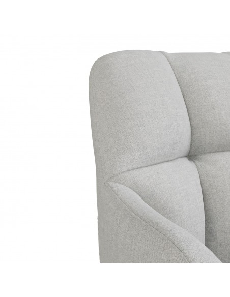 Silla de escritório de diseño STANFORD, tejido pearl gris claro