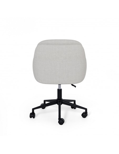 Silla de escritório de diseño LEXA, tejido pearl en gris claro