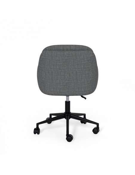 Silla de escritório de diseño LEXA, tejido pearl gris oscuro