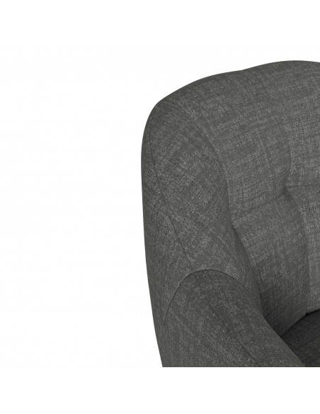 Silla de escritório de diseño DORINA, tejido pearl gris oscuro