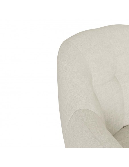Silla de escritório de diseño DORINA, tejido pearl beige