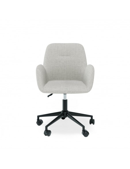 Cadeira de escritório de design IRVINE, tecido pérola cinza claro