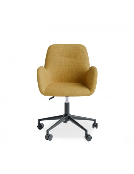 Silla de escritório de diseño IRVINE ,tejido pearl mostaza