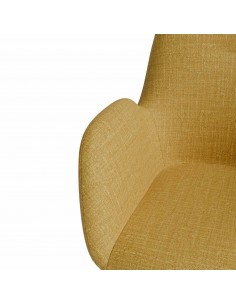 Silla de escritório de diseño IRVINE ,tejido pearl mostaza 2