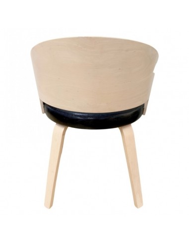 Silla con brazos nordic BECK, madera de hevea y...