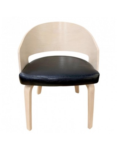 Silla con brazos nordic BECK, madera de hevea y...