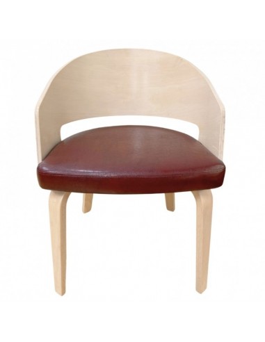 Silla con brazos nordic BECK, madera de hevea y...