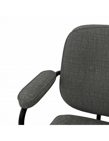 Silla de oficina diseño retro COLUMBIA, tejido...