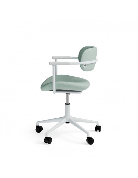 Cadeira de escritório OXFORD design minimalista, tecido menta