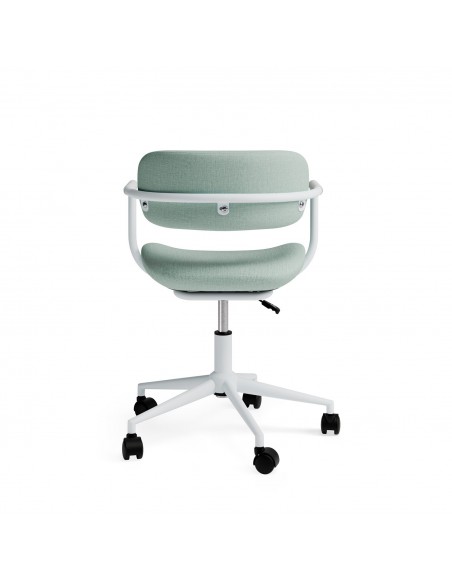 Silla de oficina diseño minimalista OXFORD, tejido menta