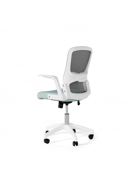 Silla de oficina diseño minimalista MANCHESTER, tejido menta