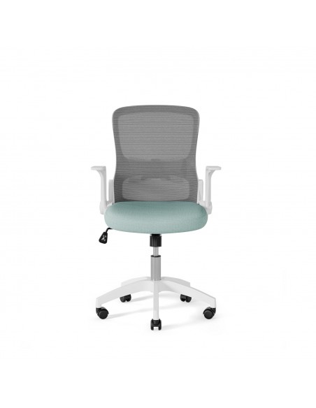 Silla de oficina diseño minimalista MANCHESTER, tejido menta
