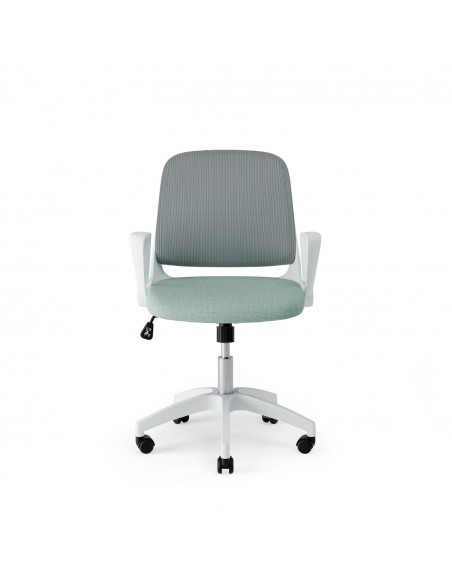 Cadeira de escritório design minimalista SIRACUSA, menta emalha cinza