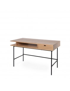 Escritorio contemporáneo ALABAMA 120 x 60, roble y metal...