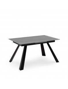 Mesa extensible JUDY 160(220) x 90, porcelánico gris y...