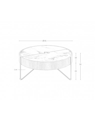 Angel Cerdá 2138, mesa de centro redonda 81 x...