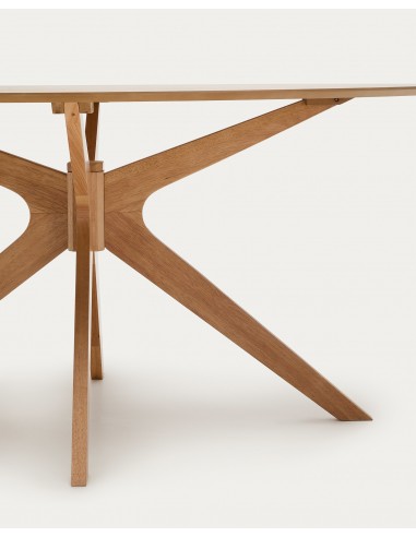 Mesa de comedor ovalada Naanim 180 x 110 roble