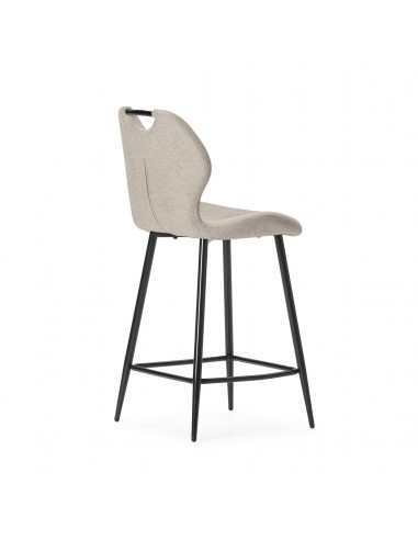 Banqueta de design MULI 65, encosto em tecido...