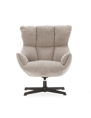 Poltrona giratória de design ODETTE em tecido...