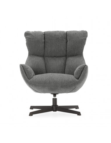 Sillón giratorio de diseño ODETTE en tejido...
