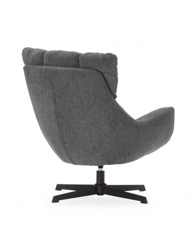 Poltrona giratória de design ODETTE em tecido...