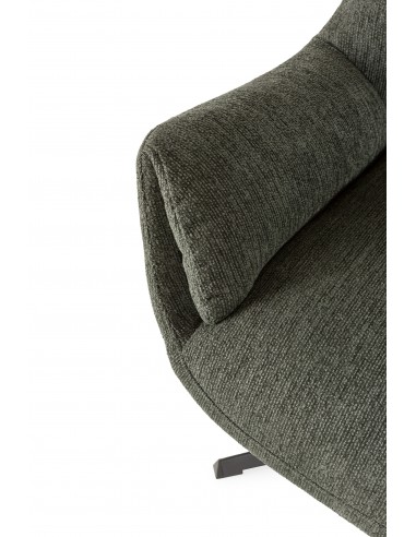 Poltrona giratória de design ODETTE em tecido...