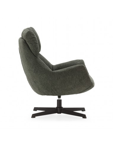 Sillón giratorio de diseño ODETTE en tejido...