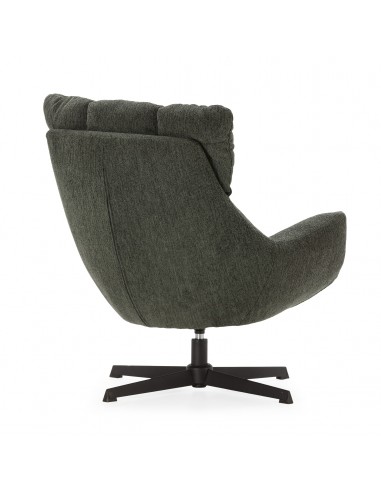 Poltrona giratória de design ODETTE em tecido...