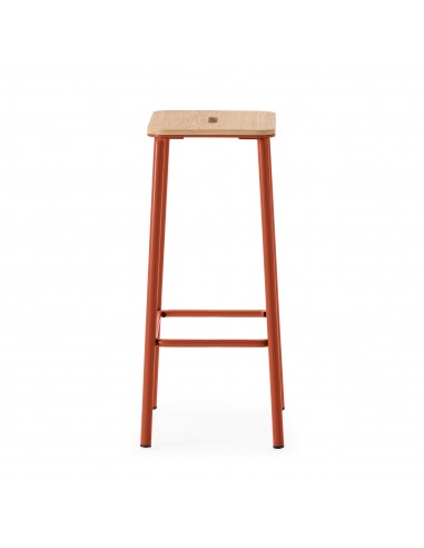 Taburete minimalista ABBA 65, metal teja y...