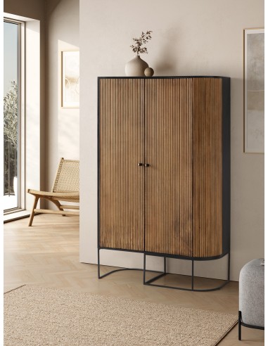 Aparador alto colonial CURVE 100 x 165, madera...