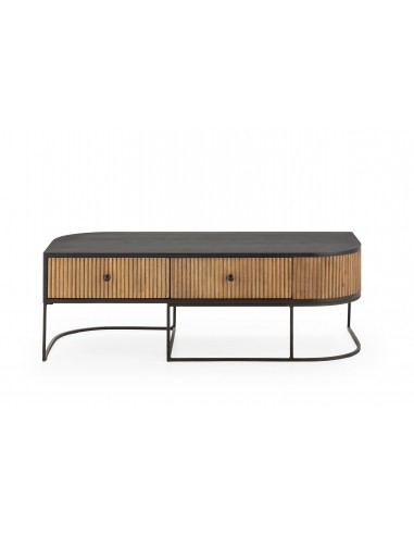 Mesa de centro colonial CURVE 120 x 60, madera...