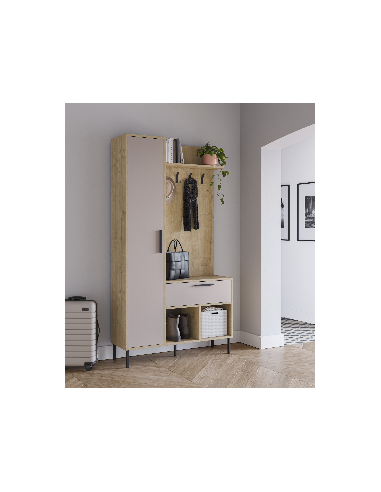 Móvei de hall com bengaleiro HEIDY 195 x 108,...