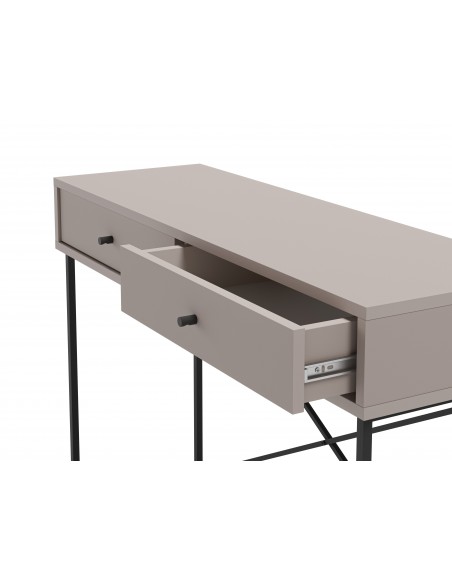 Consola recibidor TITAN 110 x 85, melamina en moca y metal