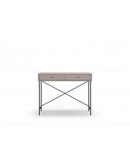 Consola de hall TITAN 110 x 85, melamina moca e metal