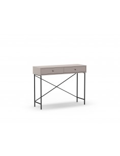 Consola recibidor TITAN 110 x 85, melamina en moca y metal