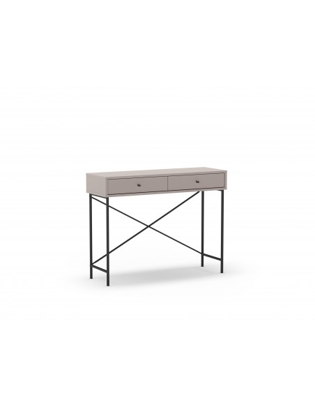 Consola de hall TITAN 110 x 85, melamina moca e metal