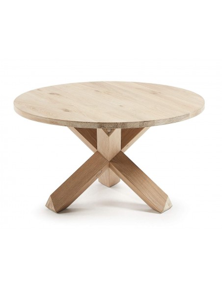 NORI Mesa de centro Ø65cm carvalho branqueado.