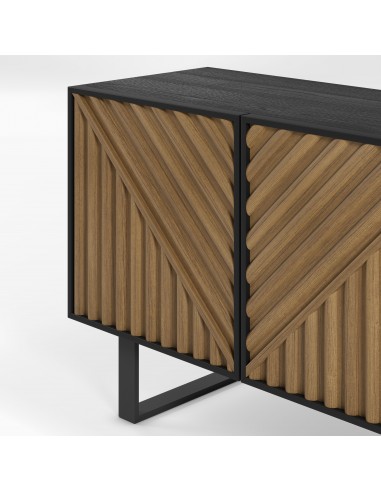 Mueble de TV ALANA 161 x 55, en melamina roble...