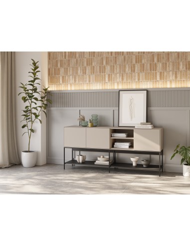 Aparador design AMIRA 180 x 80, melamina creme...