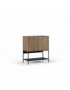 Mueble auxiliar de diseño AMIRA 80 x 90, melamina roble y...
