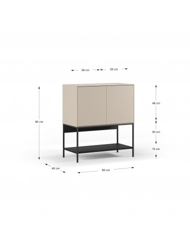 Móvel auxiliar de design AMIRA 80 x 90,...