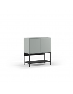Mueble auxiliar de diseño AMIRA 80 x 90, melamina verde y...