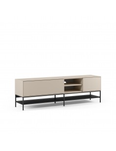 Mueble TV de diseño AMIRA 180 x 55, melamina crema y...