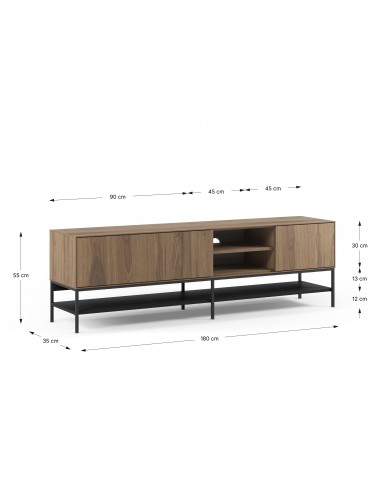 Mueble TV de diseño AMIRA 180 x 55, melamina...