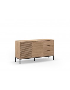 Aparador contemporáneo ARIEL 140 x 80, melamina sepet y...