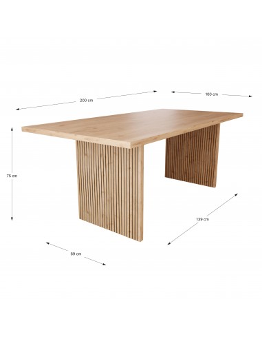 Mesa de comedor moderna ARIEL 200 x 75, MDF...