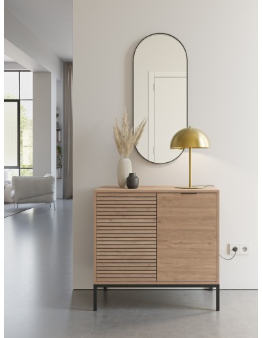 Móvel auxiliar moderno ARIEL 80 x 80, MDF em...