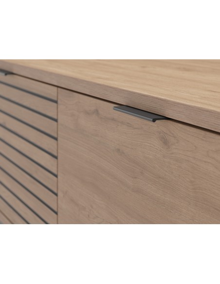 Mueble de TV moderno ARIEL 180 x 48, MDF melamina sepet y patas de metal