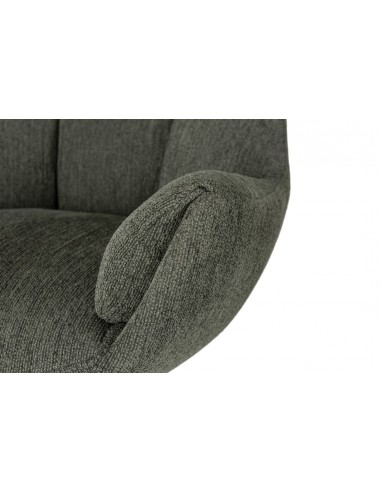 Sillón giratorio de diseño ODETTE en tejido...