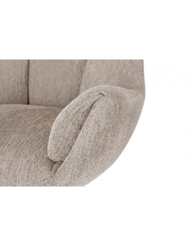 Sillón giratorio de diseño ODETTE en tejido...